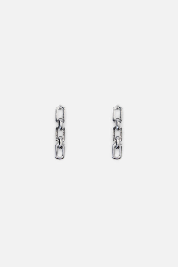 Dangerfield - Chain Drop Earrings - silver