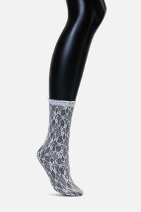 Dangerfield - White Lacey Lace Sock - white