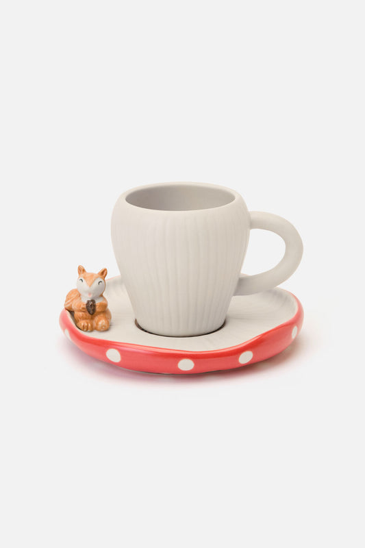 Dangerfield - Mushroom Cup & Saucer - red-white