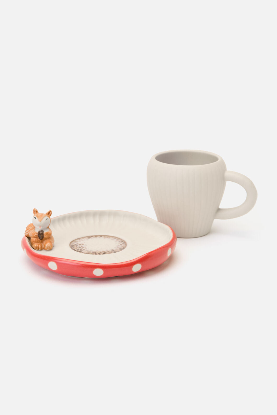 Dangerfield - Mushroom Cup & Saucer - red-white