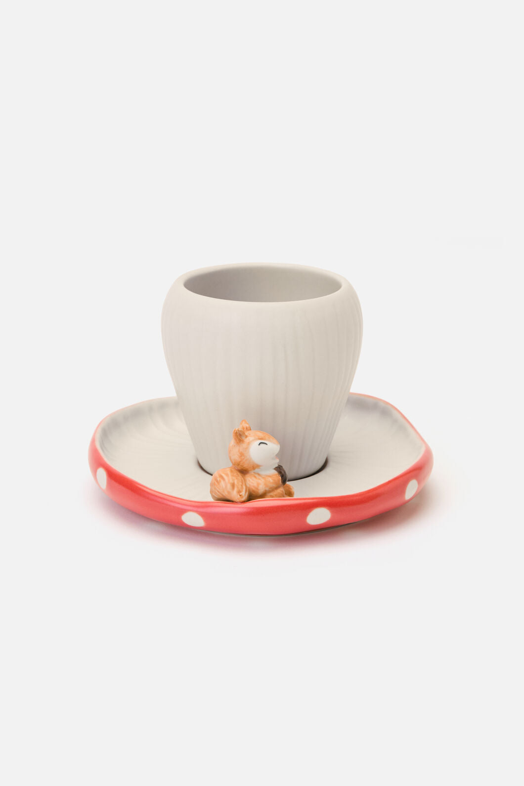 Dangerfield - Mushroom Cup & Saucer - red-white