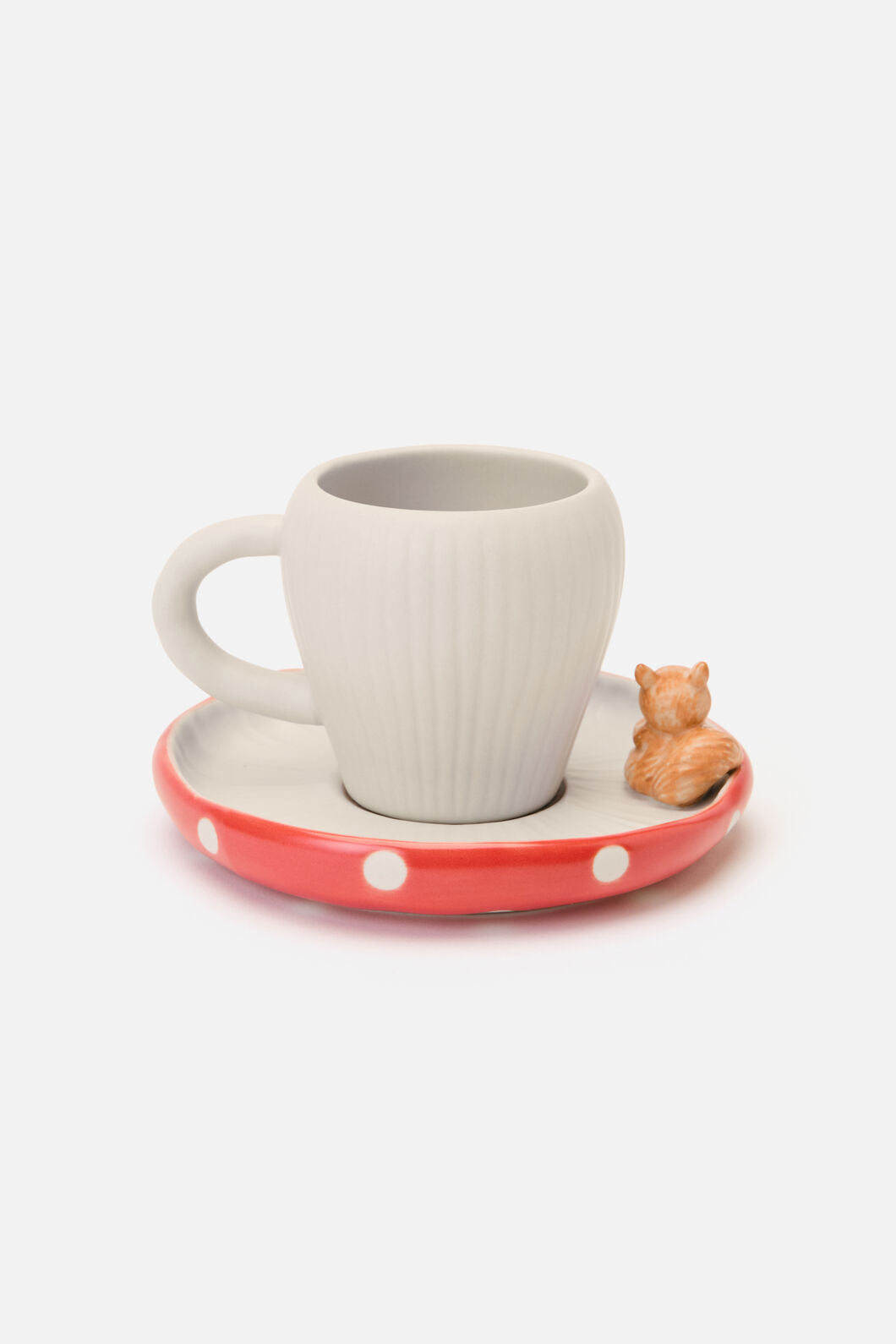 Dangerfield - Mushroom Cup & Saucer - red-white