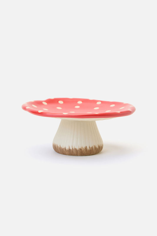 Dangerfield - Mushroom Serving Dish - red-white