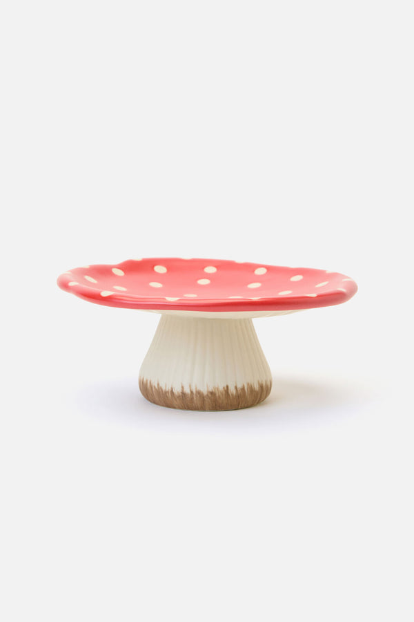 Dangerfield - Mushroom Serving Dish - red-white