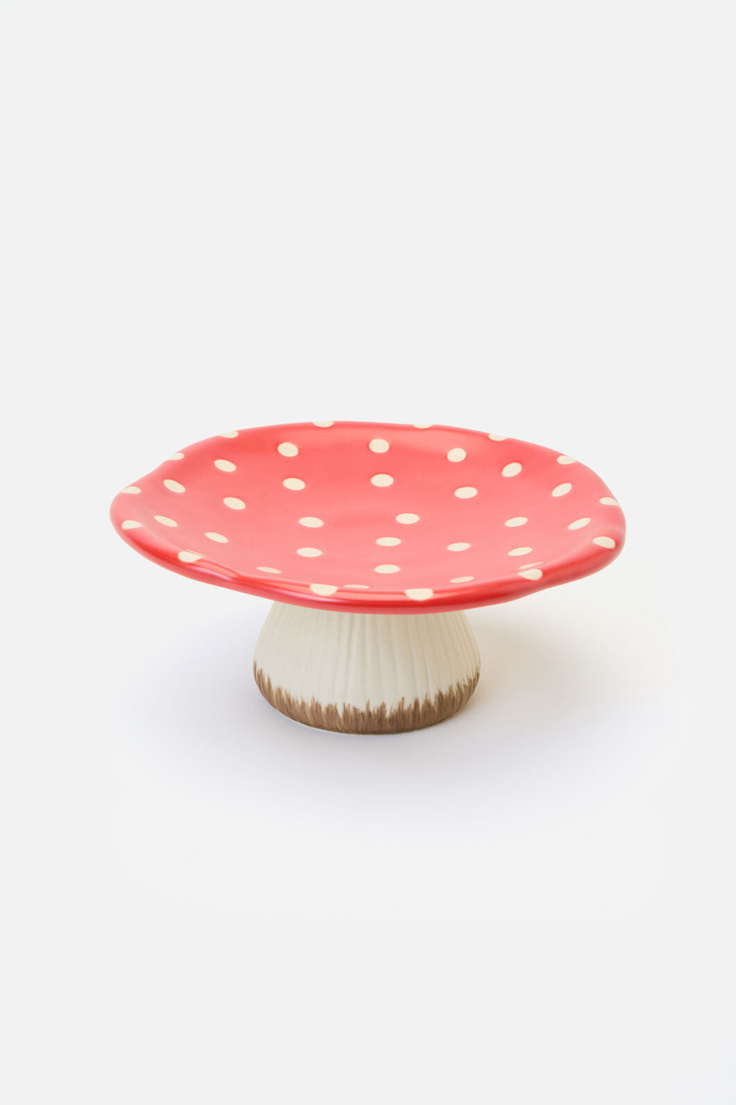 Dangerfield - Mushroom Serving Dish - red-white