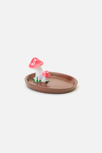 Dangerfield - Mushroom Incense Holder - red-white
