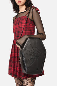 Dangerfield - Spiderweb Coffin 2 Way Backpac - black