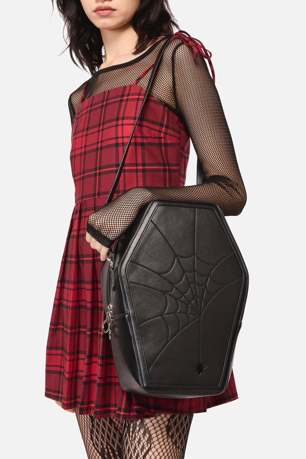 Dangerfield - Spiderweb Coffin 2 Way Backpac - black