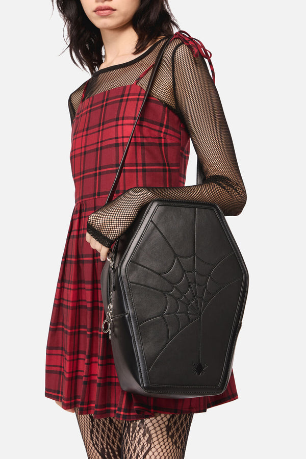 Dangerfield - Spiderweb Coffin 2 Way Backpac - black