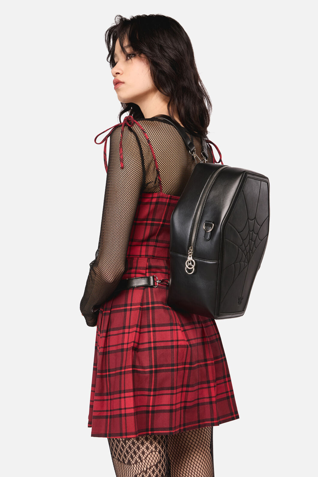 Dangerfield - Spiderweb Coffin 2 Way Backpac - black