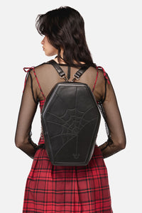 Dangerfield - Spiderweb Coffin 2 Way Backpac - black
