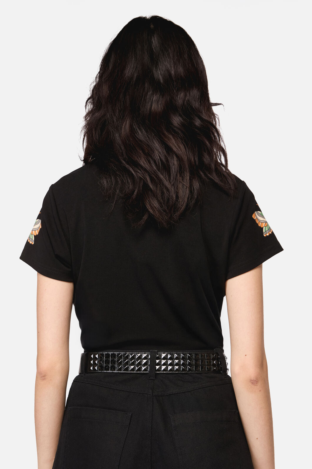 Dangerfield - Black Pyramid Stud Belt - black