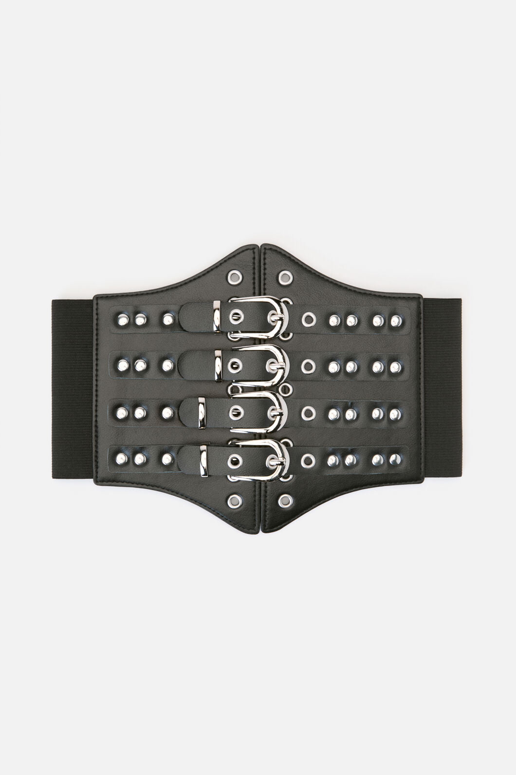 Dangerfield - Stud & Buckle Waist Belt - black