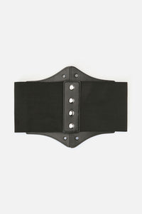 Dangerfield - Stud & Buckle Waist Belt - black