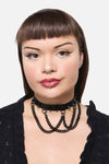 Dangerfield - Spike & Chain Choker - black