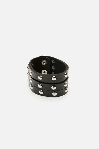 Dangerfield - Round Stud Wrist Band - black
