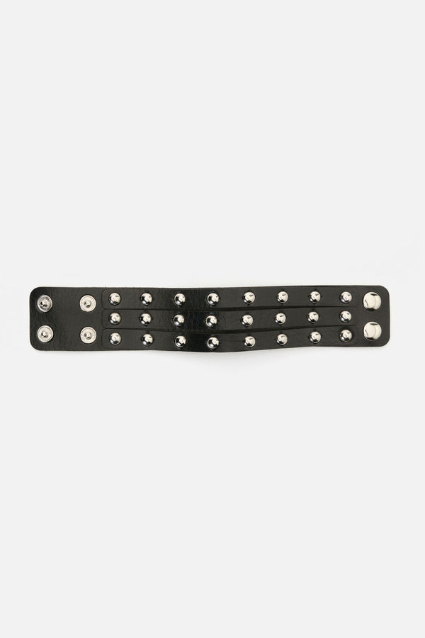 Dangerfield - Round Stud Wrist Band - black