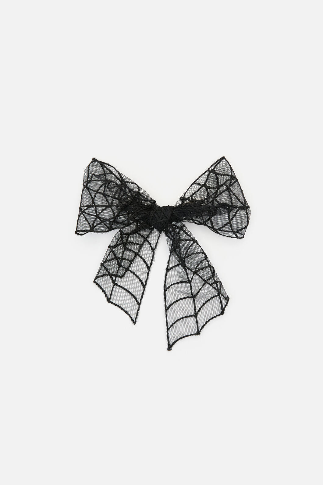 Dangerfield - Spider Web Bow Hair Clip - black