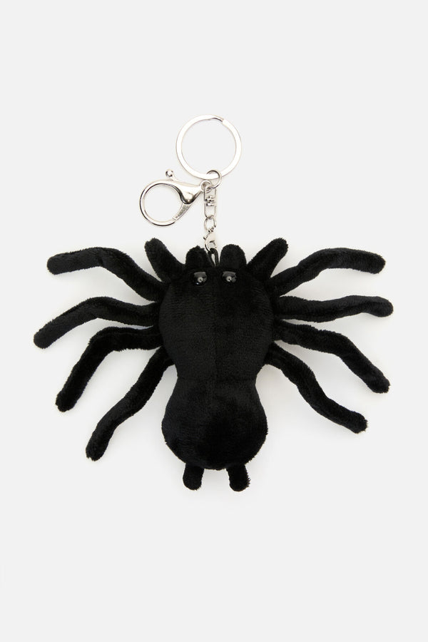 Dangerfield - Plush Spider Bag Charm - black