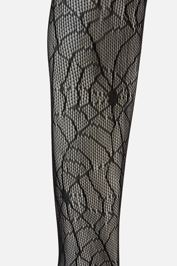 Dangerfield - Spiderweb Fishnet Tights - black