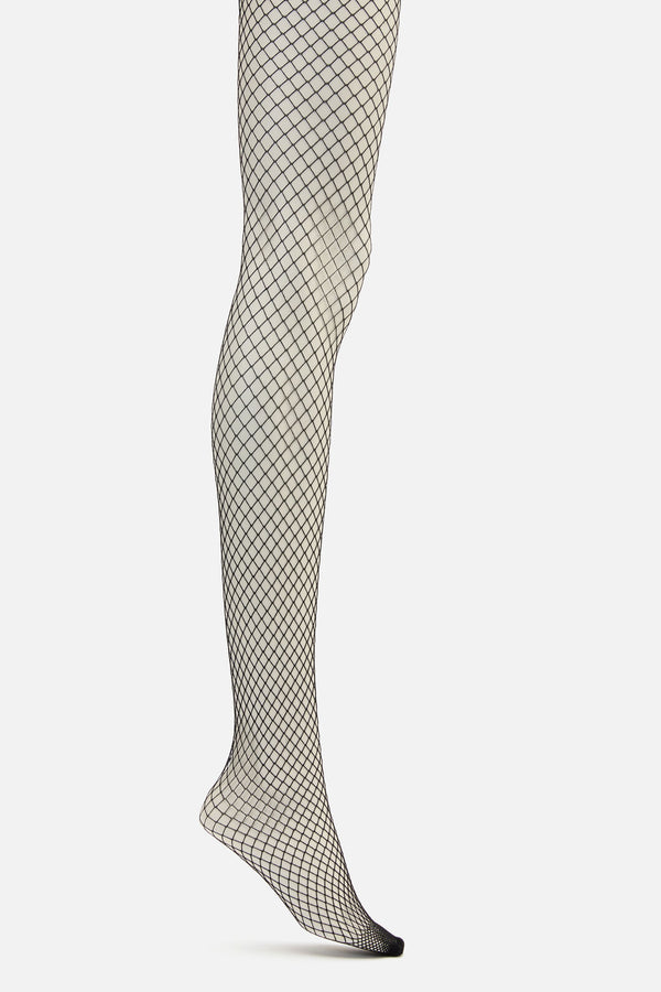 Dangerfield - Waist Garter Fishnet Tights - black