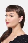 Dangerfield - Through The Ear Sword Earrings - silver