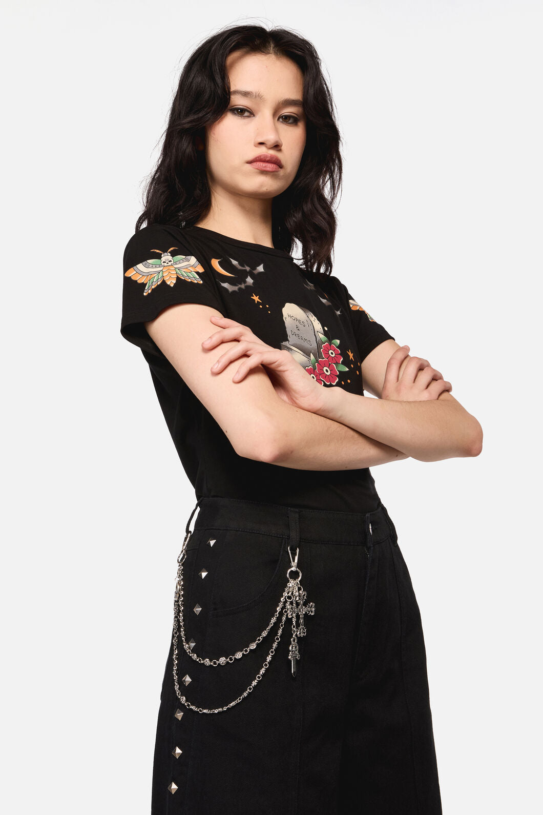 Dangerfield - Dagger & Cross Chain - silver