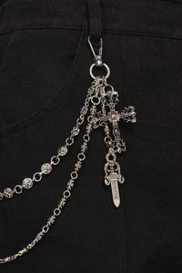 Dangerfield - Dagger & Cross Chain - silver