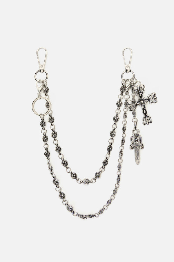 Dangerfield - Dagger & Cross Chain - silver