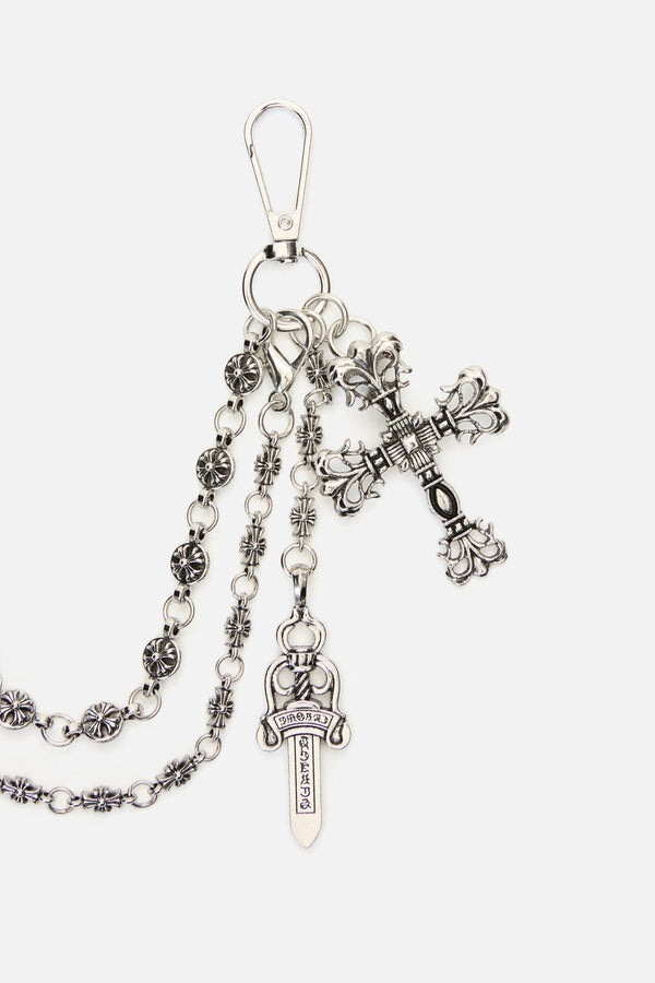 Dangerfield - Dagger & Cross Chain - silver