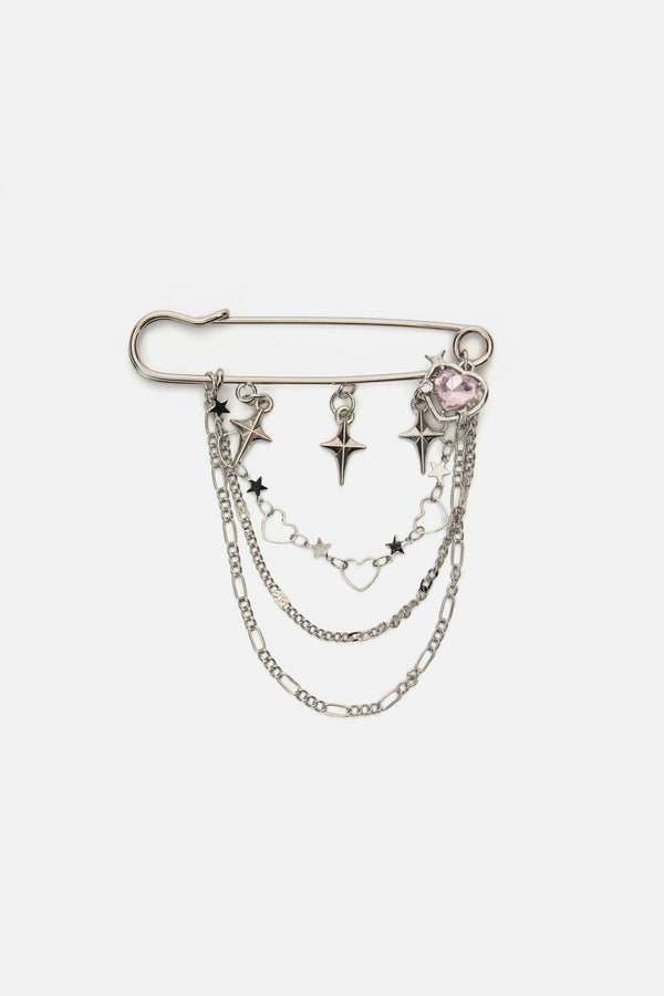 Dangerfield - Kilt Pin Charm Pin - silver