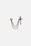Dangerfield - Dagger & Skull Chain Pin - silver
