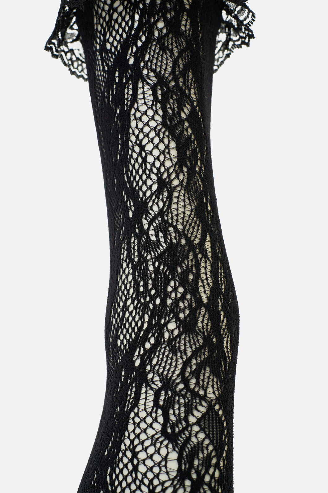 Dangerfield - Black Lace Frill Sock - black