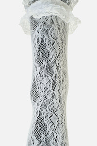 Dangerfield - White Lace Frill Sock - white