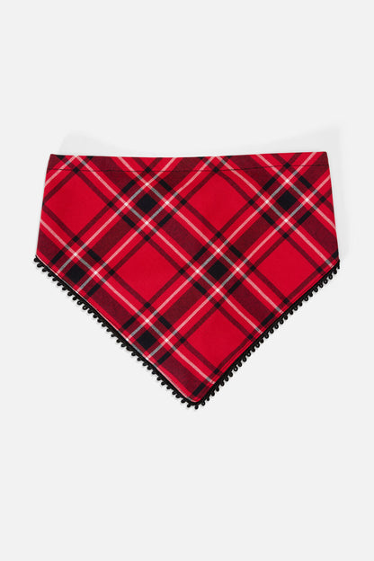 Dangerfield - Piracy Tartan Head Scarf - red