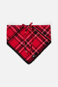 Dangerfield - Piracy Tartan Head Scarf - red
