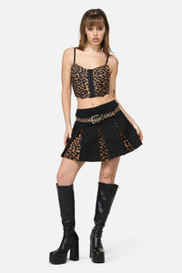 Dangerfield - Leopard Stud Belt - leopard