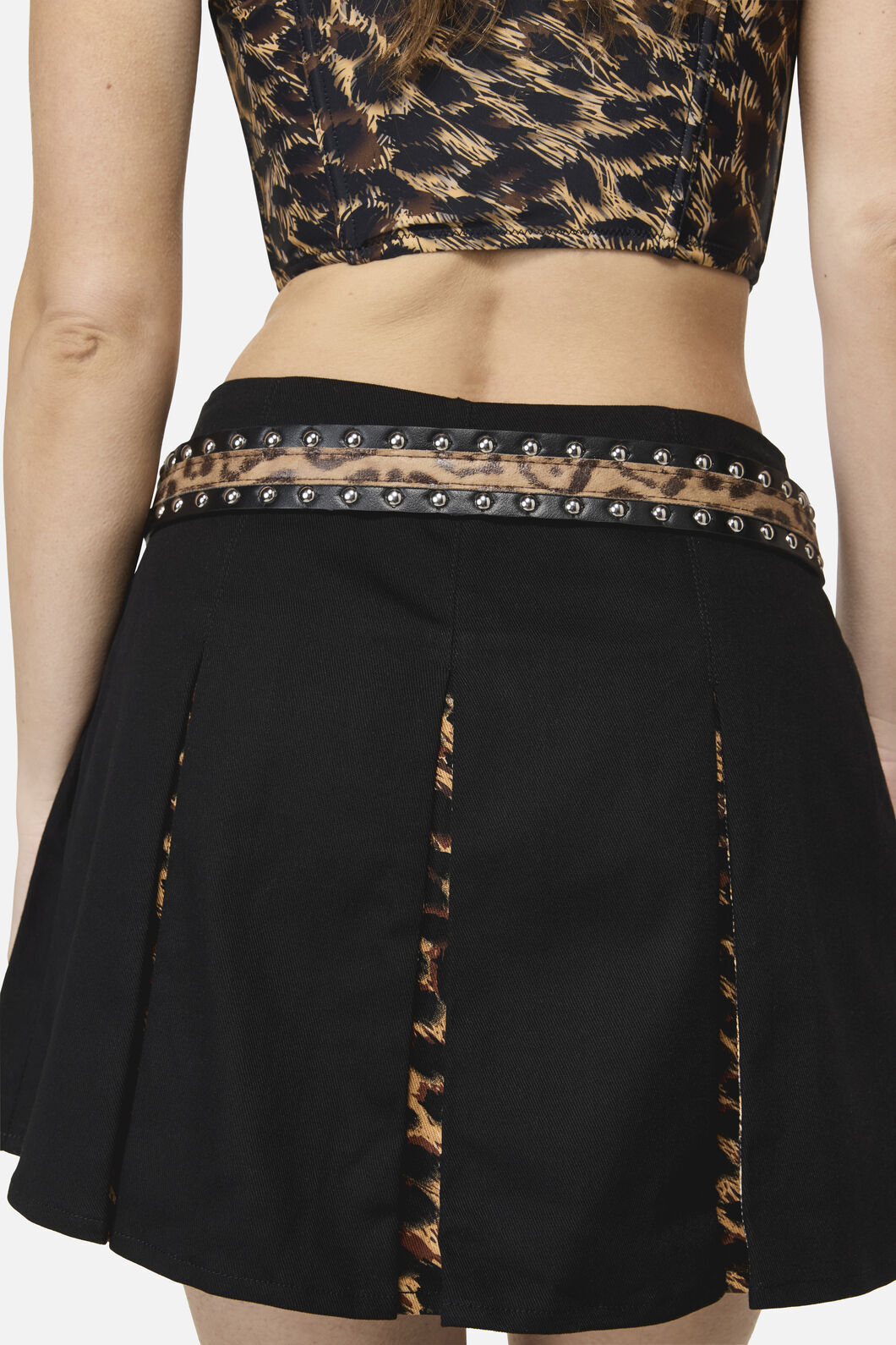 Dangerfield - Leopard Stud Belt - leopard