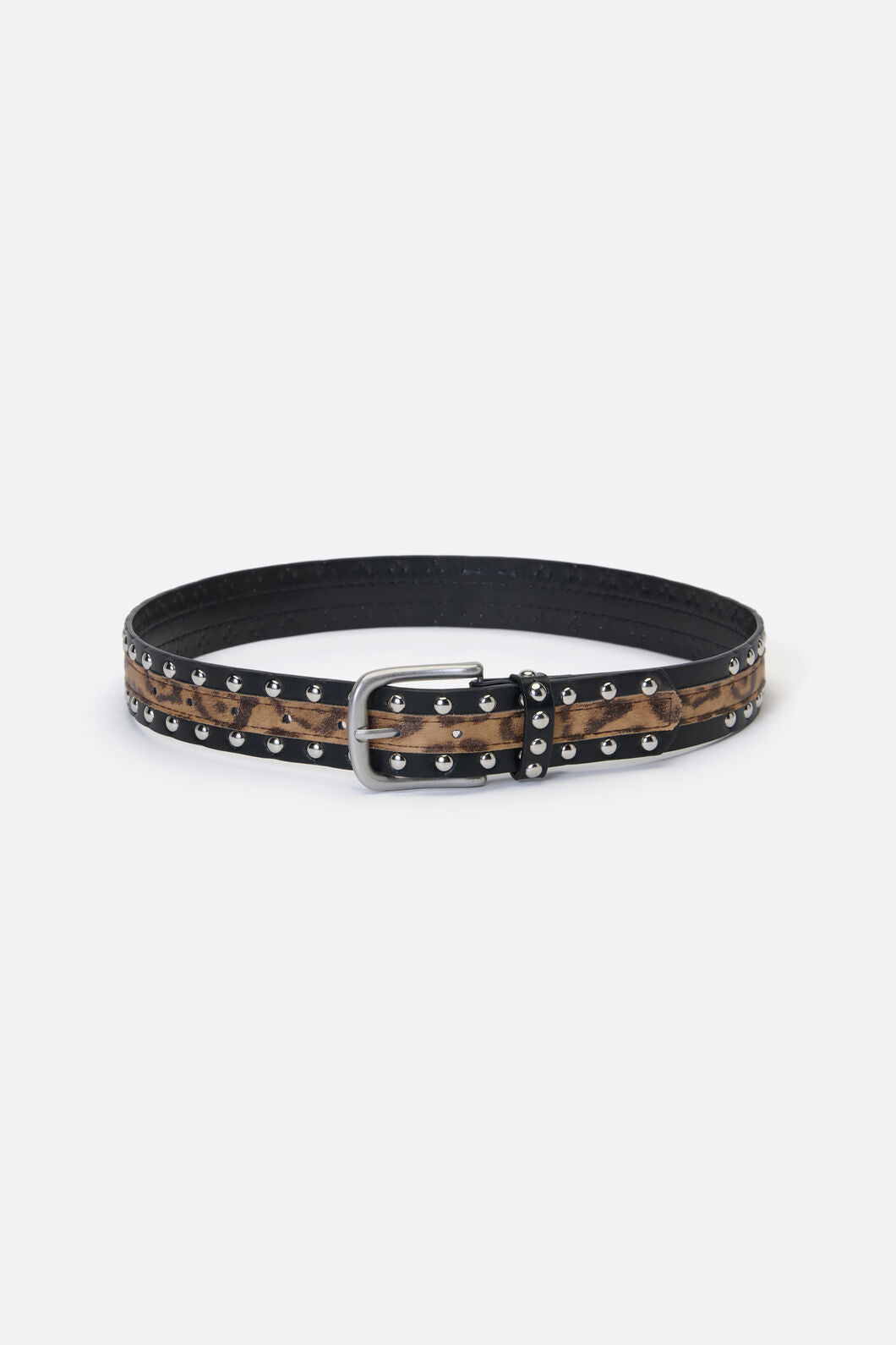 Dangerfield - Leopard Stud Belt - leopard