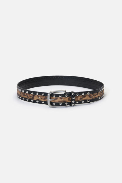 Dangerfield - Leopard Stud Belt - leopard