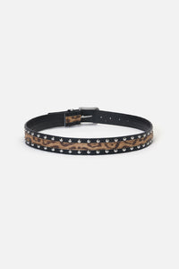 Dangerfield - Leopard Stud Belt - leopard