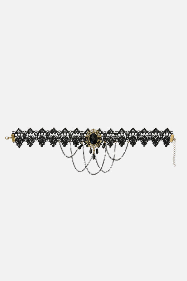 Dangerfield - Gothic Chain Choker - black