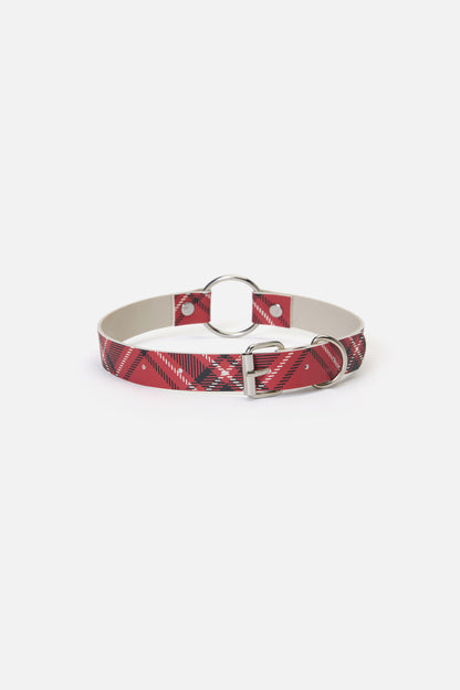 Dangerfield - Piracy Tartan PU Choker - red