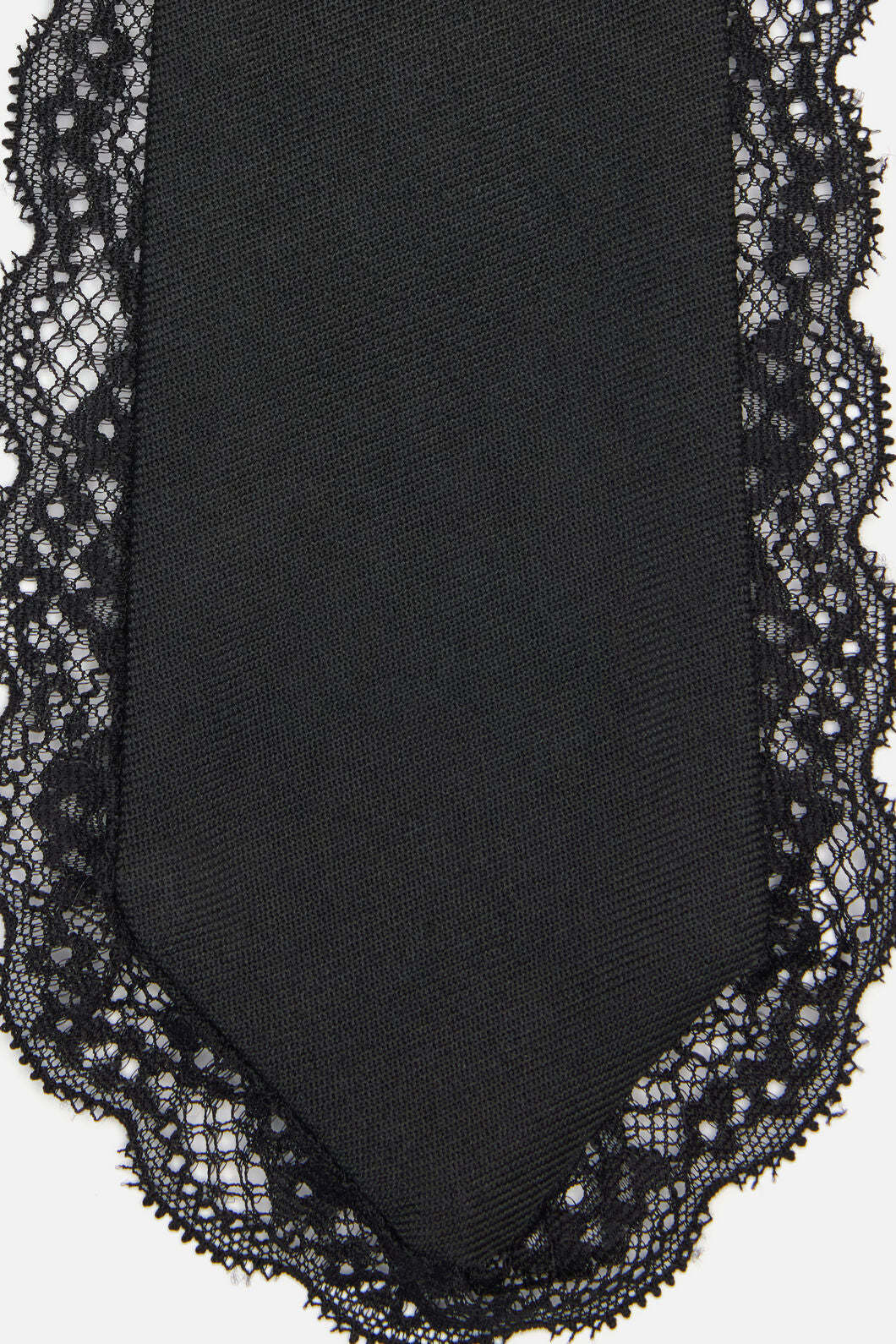 Dangerfield - Adjustable Necktie with Lace - black