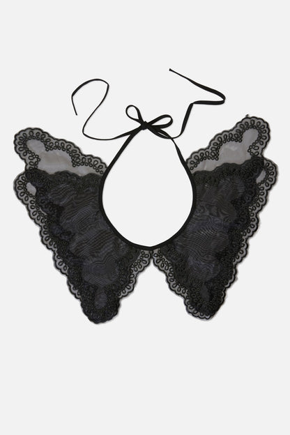 Dangerfield - Black Lace Collar - black