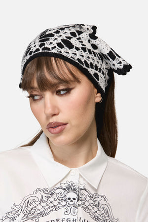 Dangerfield - Skull Head Scarf - black-white