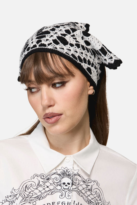 Dangerfield - Skull Head Scarf - black-white