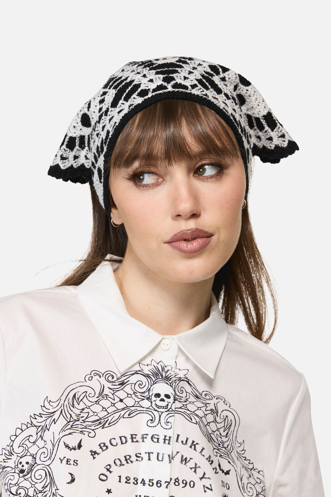 Dangerfield - Skull Head Scarf - black-white
