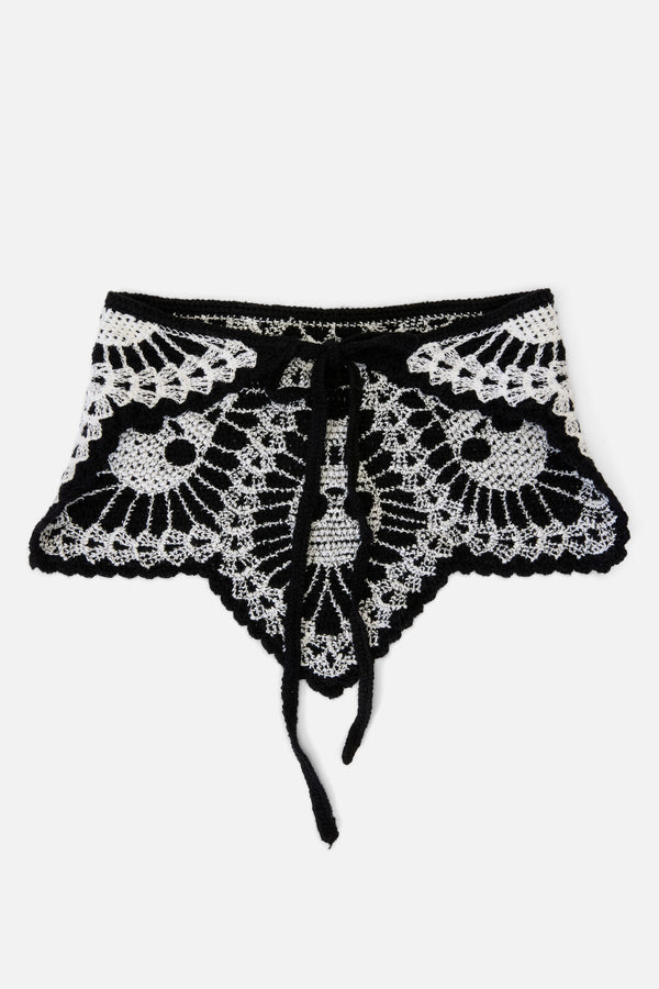 Dangerfield - Skull Head Scarf - black-white