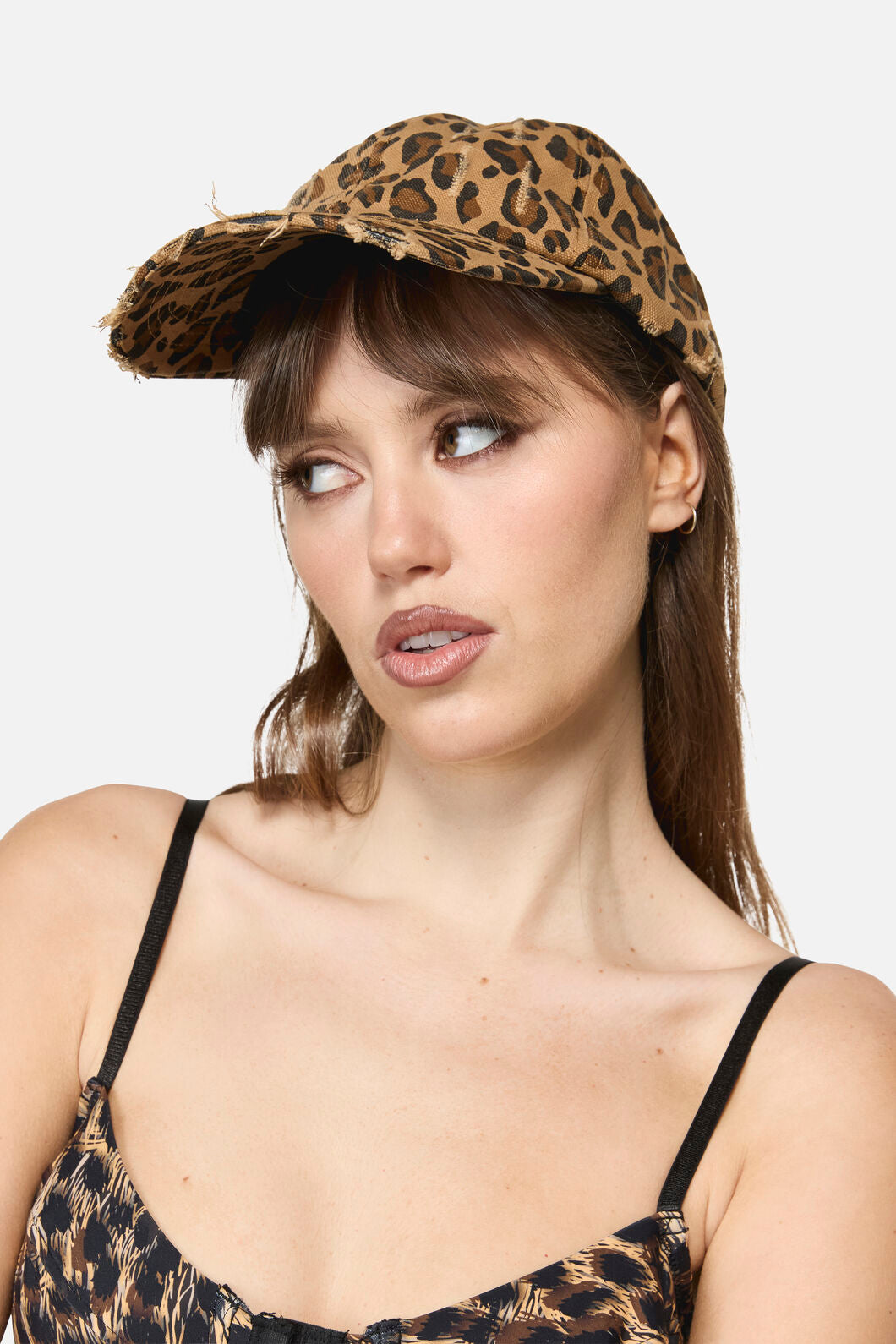Dangerfield - Distressed Leopard Cap - leopard